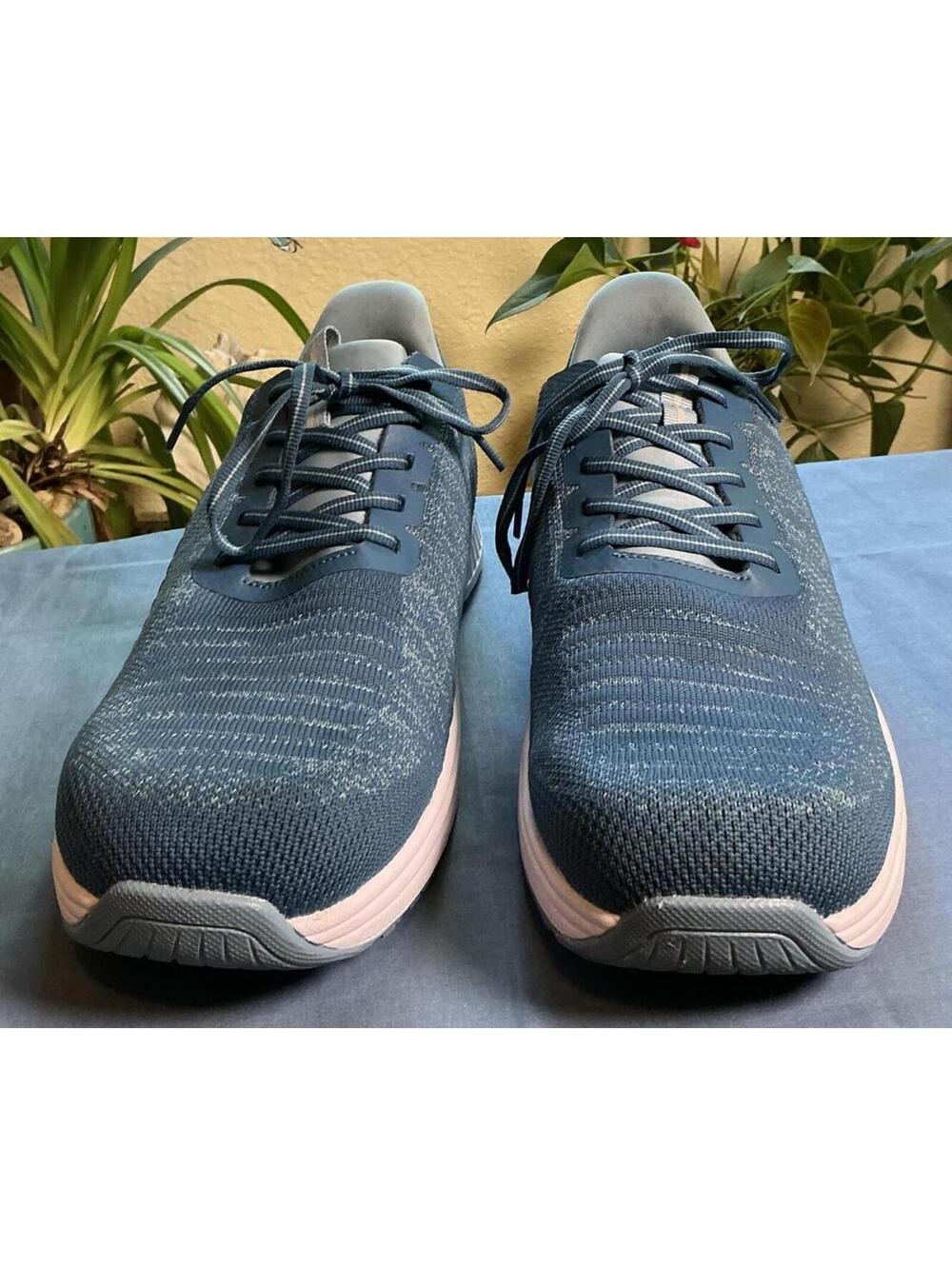 Orthofeet Yari Hands Free Shoes Men's Size 10.5 x-wide 4E Blue Tennis shoes